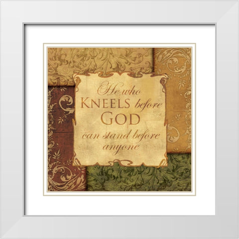 BEFORE GOD White Modern Wood Framed Art Print with Double Matting by Ballantyne, Piper