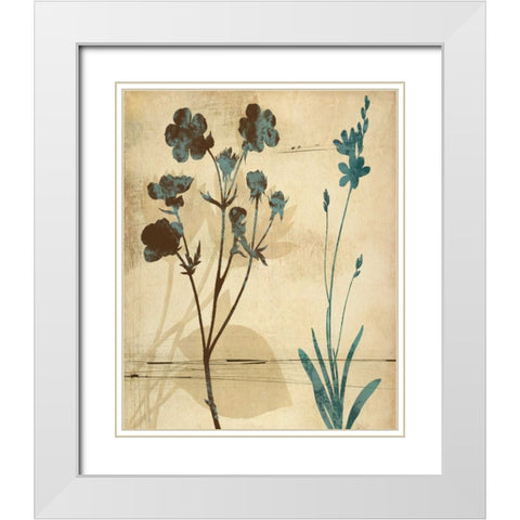 SILOHUETTE WHISPERS I White Modern Wood Framed Art Print with Double Matting by Ballantyne, Piper