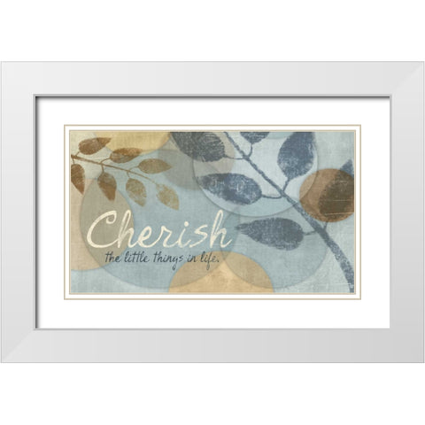 WITH YOUR HEART White Modern Wood Framed Art Print with Double Matting by Ballantyne, Piper