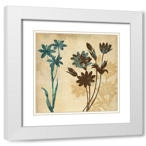 SILHOUETTE WHISPERS II White Modern Wood Framed Art Print with Double Matting by Ballantyne, Piper