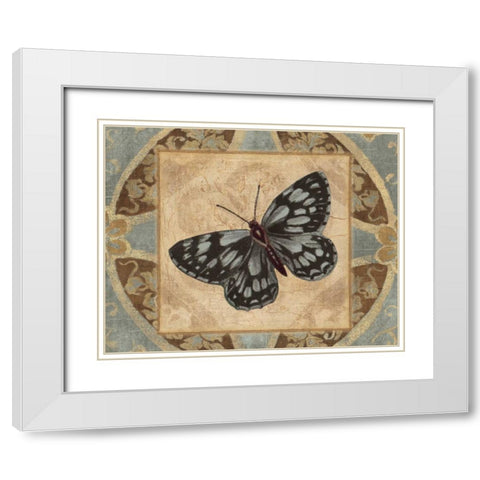 NATURES BUTTERFLY I White Modern Wood Framed Art Print with Double Matting by Ballantyne, Piper