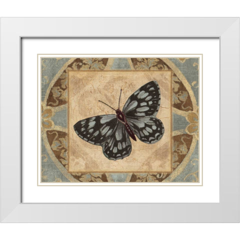 NATURES BUTTERFLY I White Modern Wood Framed Art Print with Double Matting by Ballantyne, Piper