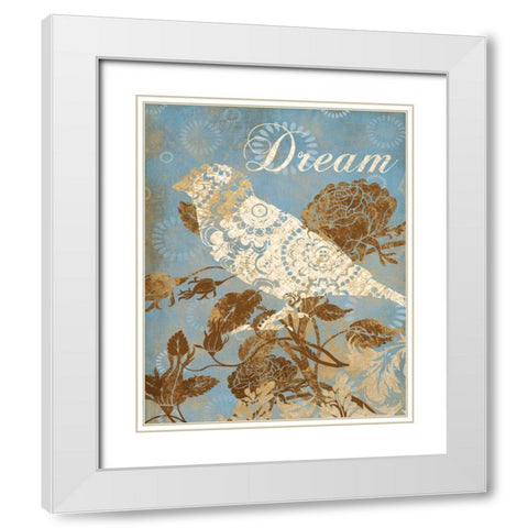 DREAM SILHOUETTE White Modern Wood Framed Art Print with Double Matting by Ballantyne, Piper