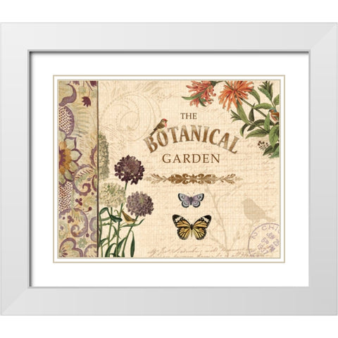 BOTANICAL GARDEN I White Modern Wood Framed Art Print with Double Matting by Ballantyne, Piper