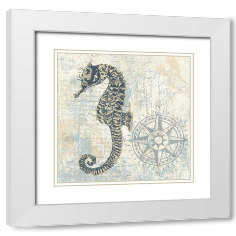 SEA FRIENDS I White Modern Wood Framed Art Print with Double Matting by Ballantyne, Piper