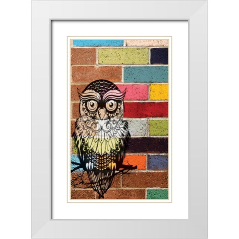 BRICK OWL White Modern Wood Framed Art Print with Double Matting by Ballantyne, Piper