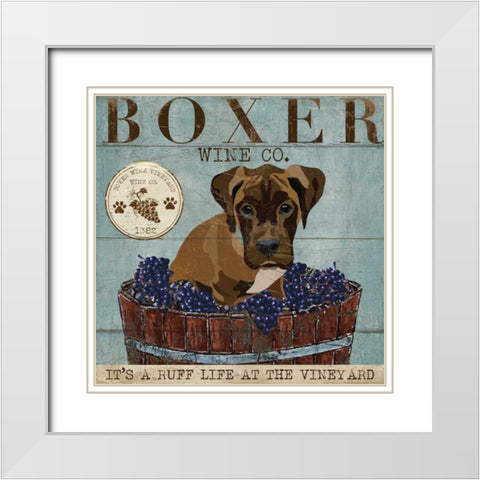 LIFES RUFF I White Modern Wood Framed Art Print with Double Matting by Ballantyne, Piper