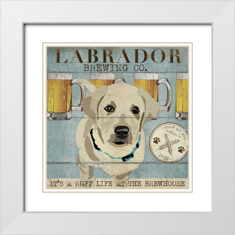 LIFES RUFF II White Modern Wood Framed Art Print with Double Matting by Ballantyne, Piper