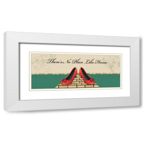DOROTHYS SHOES White Modern Wood Framed Art Print with Double Matting by Ballantyne, Piper