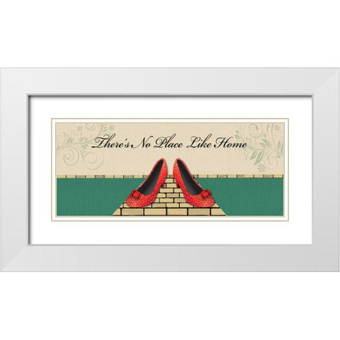 DOROTHYS SHOES White Modern Wood Framed Art Print with Double Matting by Ballantyne, Piper