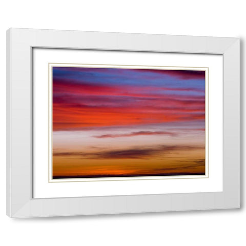 Low angle view of clouds at sunset White Modern Wood Framed Art Print with Double Matting by Frank, Assaf