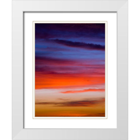 Low angle view of clouds at sunset White Modern Wood Framed Art Print with Double Matting by Frank, Assaf