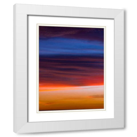 Low angle view of clouds at sunset White Modern Wood Framed Art Print with Double Matting by Frank, Assaf
