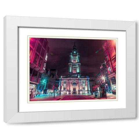 St Georges Tron church in Glasgow White Modern Wood Framed Art Print with Double Matting by Frank, Assaf