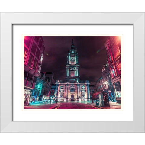 St Georges Tron church in Glasgow White Modern Wood Framed Art Print with Double Matting by Frank, Assaf