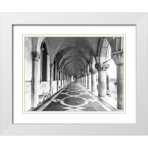 Doges Palace-Venice White Modern Wood Framed Art Print with Double Matting by Frank, Assaf