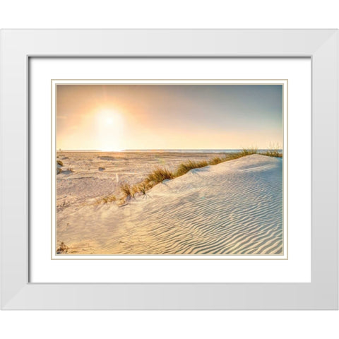 Dead sea, Israel White Modern Wood Framed Art Print with Double Matting by Frank, Assaf