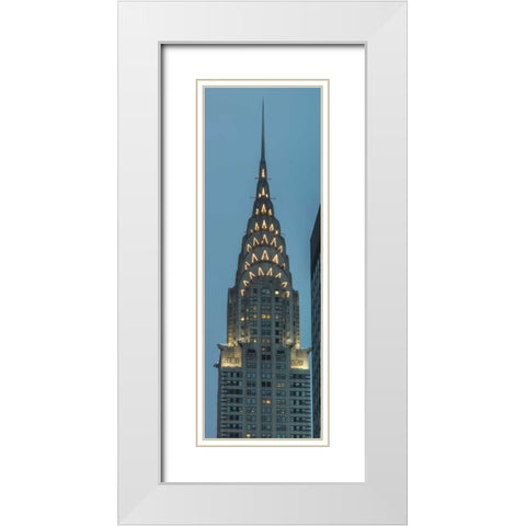 Chrysler Building in New York city White Modern Wood Framed Art Print with Double Matting by Frank, Assaf