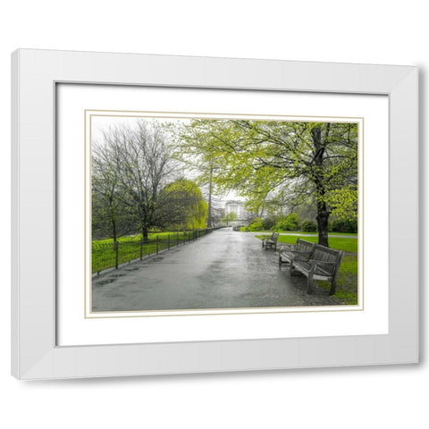 St James Park, London White Modern Wood Framed Art Print with Double Matting by Frank, Assaf