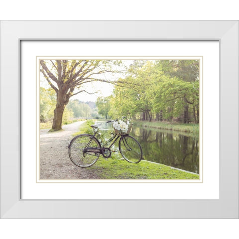 Variety of pulses in a wooden box White Modern Wood Framed Art Print with Double Matting by Frank, Assaf