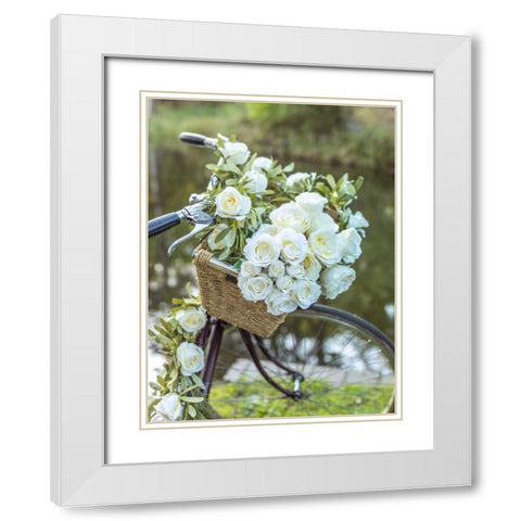 Variety of pulses in a wooden box White Modern Wood Framed Art Print with Double Matting by Frank, Assaf