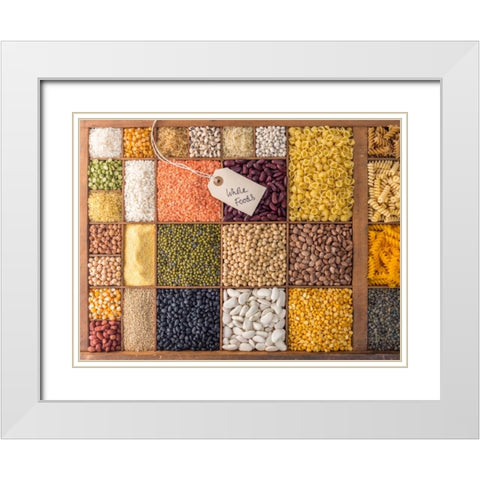 Dog with bunch of roses by the canal White Modern Wood Framed Art Print with Double Matting by Frank, Assaf