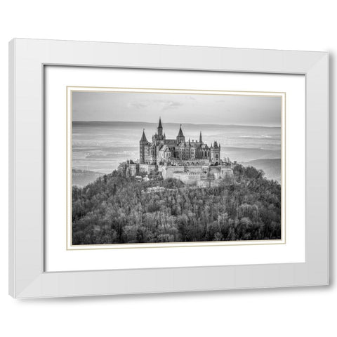 Hohenzollern Castle-Germany White Modern Wood Framed Art Print with Double Matting by Frank, Assaf