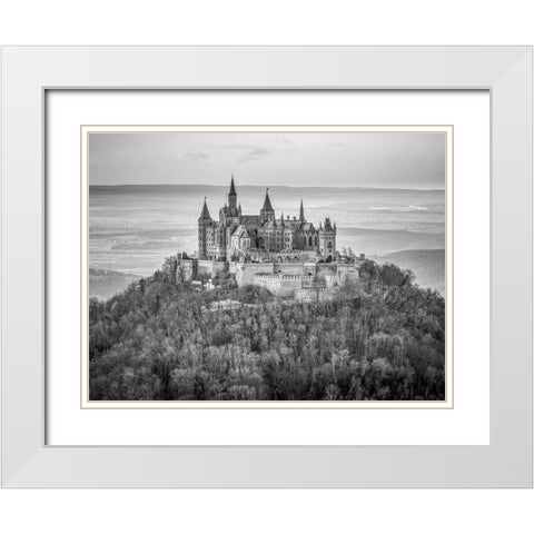 Hohenzollern Castle-Germany White Modern Wood Framed Art Print with Double Matting by Frank, Assaf