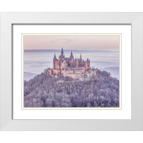 Hohenzollern Castle-Germany White Modern Wood Framed Art Print with Double Matting by Frank, Assaf