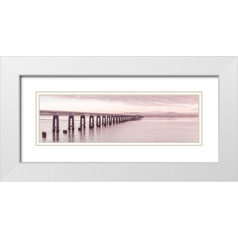 Tay Rail Bridge, Dundee, Scotland,FTBR 1856 White Modern Wood Framed Art Print with Double Matting by Frank, Assaf