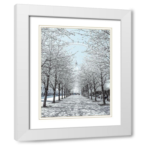 Millennium Wheel-London-UK White Modern Wood Framed Art Print with Double Matting by Frank, Assaf