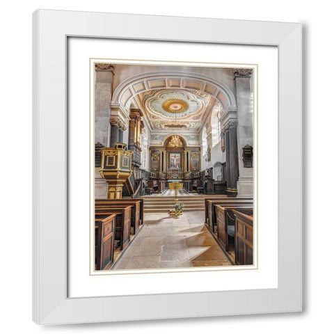 All Saints Church-Northampton-UK White Modern Wood Framed Art Print with Double Matting by Frank, Assaf
