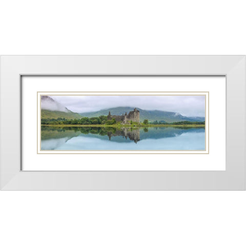 Kilchurn Castle-Loch Awe-Scotland White Modern Wood Framed Art Print with Double Matting by Frank, Assaf