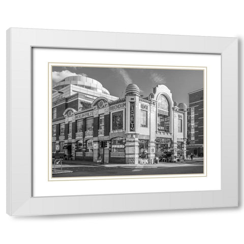 Michelin House-London White Modern Wood Framed Art Print with Double Matting by Frank, Assaf
