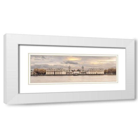 Royal Naval College-Greenwich White Modern Wood Framed Art Print with Double Matting by Frank, Assaf