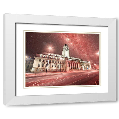 Parkinson Building-Leeds White Modern Wood Framed Art Print with Double Matting by Frank, Assaf