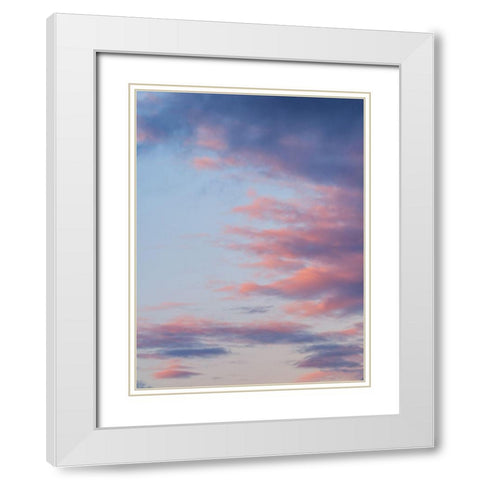 Colourful skies at sunset White Modern Wood Framed Art Print with Double Matting by Frank, Assaf