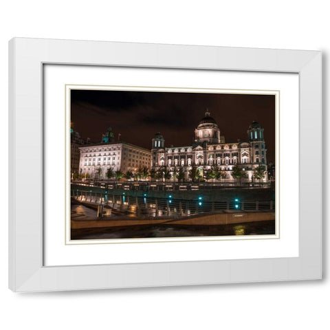 AF20120930 Liverpool 250 White Modern Wood Framed Art Print with Double Matting by Frank, Assaf
