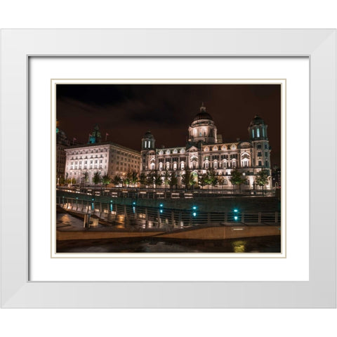 AF20120930 Liverpool 250 White Modern Wood Framed Art Print with Double Matting by Frank, Assaf