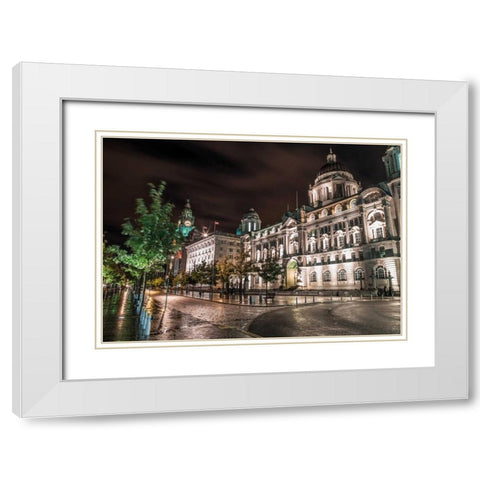 AF20120930 Liverpool 254 White Modern Wood Framed Art Print with Double Matting by Frank, Assaf