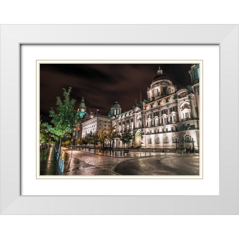 AF20120930 Liverpool 254 White Modern Wood Framed Art Print with Double Matting by Frank, Assaf