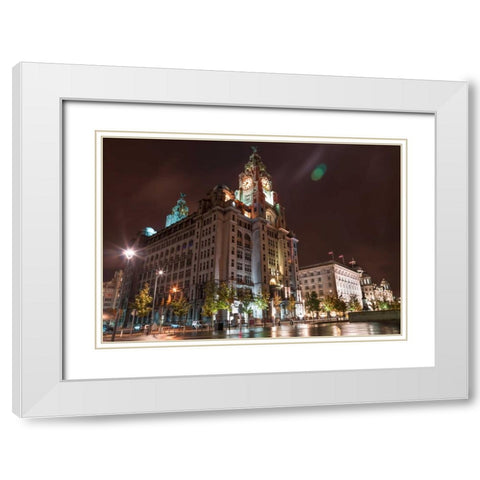 AF20120930 Liverpool 259 White Modern Wood Framed Art Print with Double Matting by Frank, Assaf