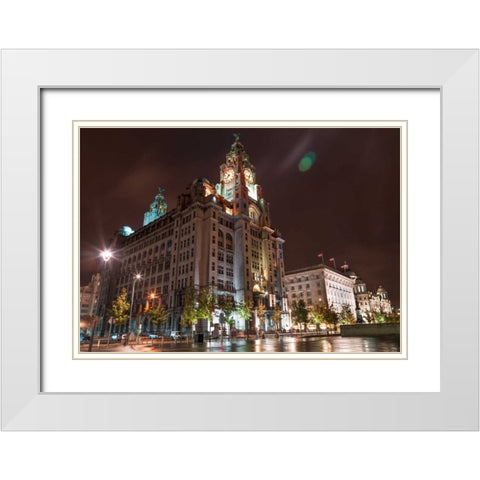 AF20120930 Liverpool 259 White Modern Wood Framed Art Print with Double Matting by Frank, Assaf