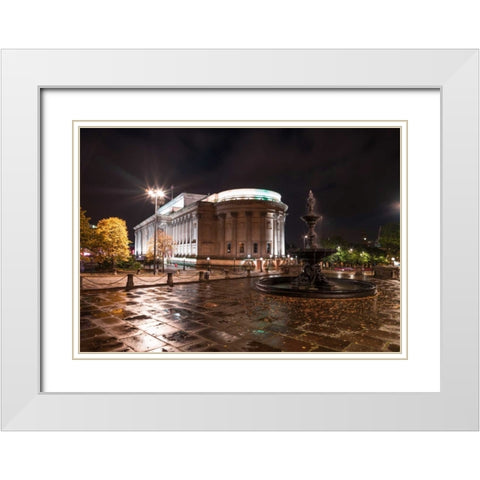AF20120930 Liverpool 266 White Modern Wood Framed Art Print with Double Matting by Frank, Assaf