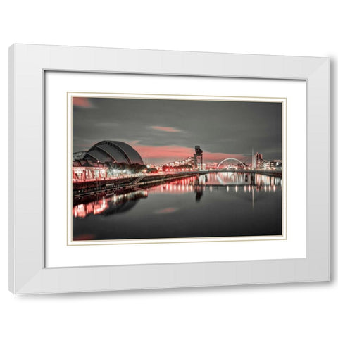 AF20121004 Glasgow 228X4C01 White Modern Wood Framed Art Print with Double Matting by Frank, Assaf