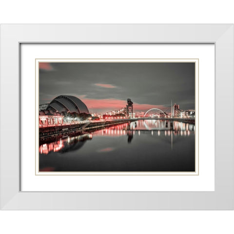 AF20121004 Glasgow 228X4C01 White Modern Wood Framed Art Print with Double Matting by Frank, Assaf