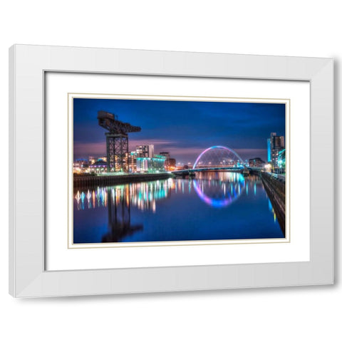 AF20121004 Glasgow 230X White Modern Wood Framed Art Print with Double Matting by Frank, Assaf