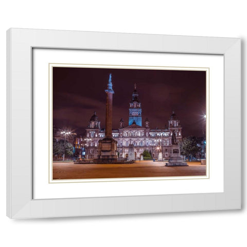 AF20121004 Glasgow 260C06 White Modern Wood Framed Art Print with Double Matting by Frank, Assaf