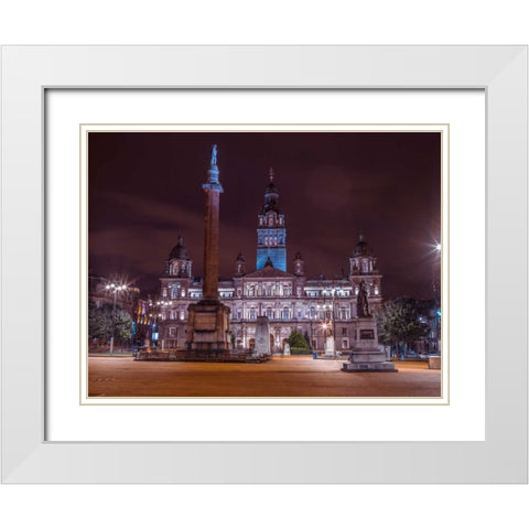 AF20121004 Glasgow 260C06 White Modern Wood Framed Art Print with Double Matting by Frank, Assaf