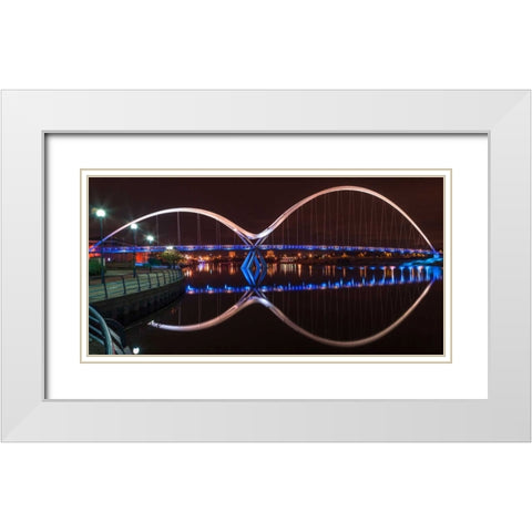 AF20121005 Middlesbrough 115C06 White Modern Wood Framed Art Print with Double Matting by Frank, Assaf